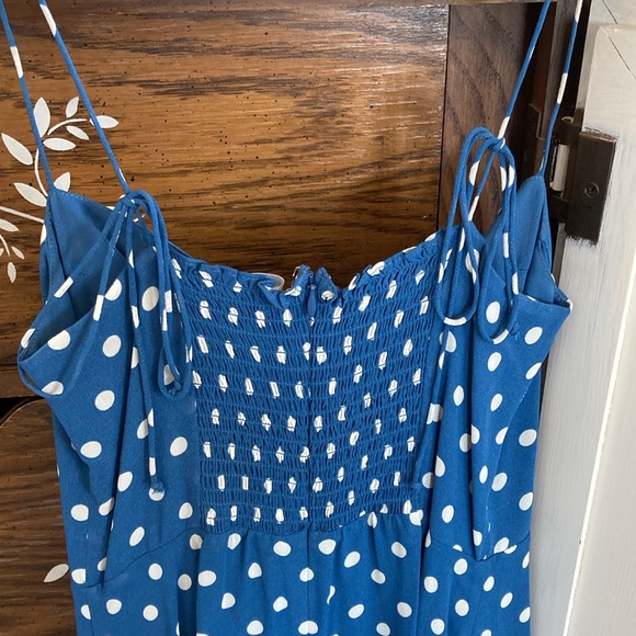 Reformation Juliette Dress blue polka dots - Picture 4 of 6